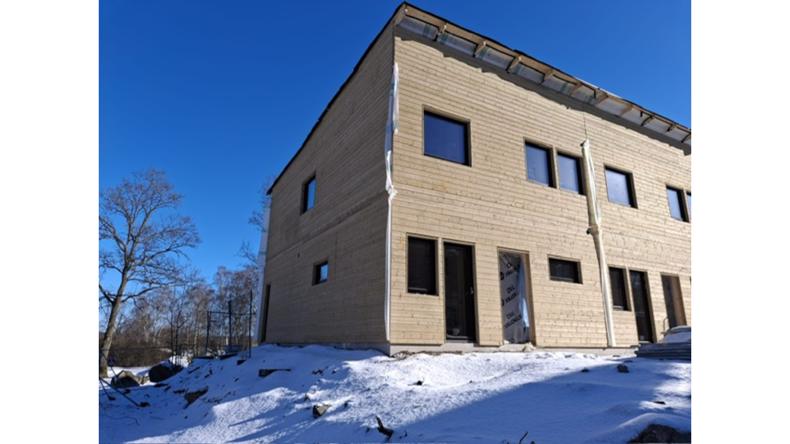 Huskropp under uppförande.