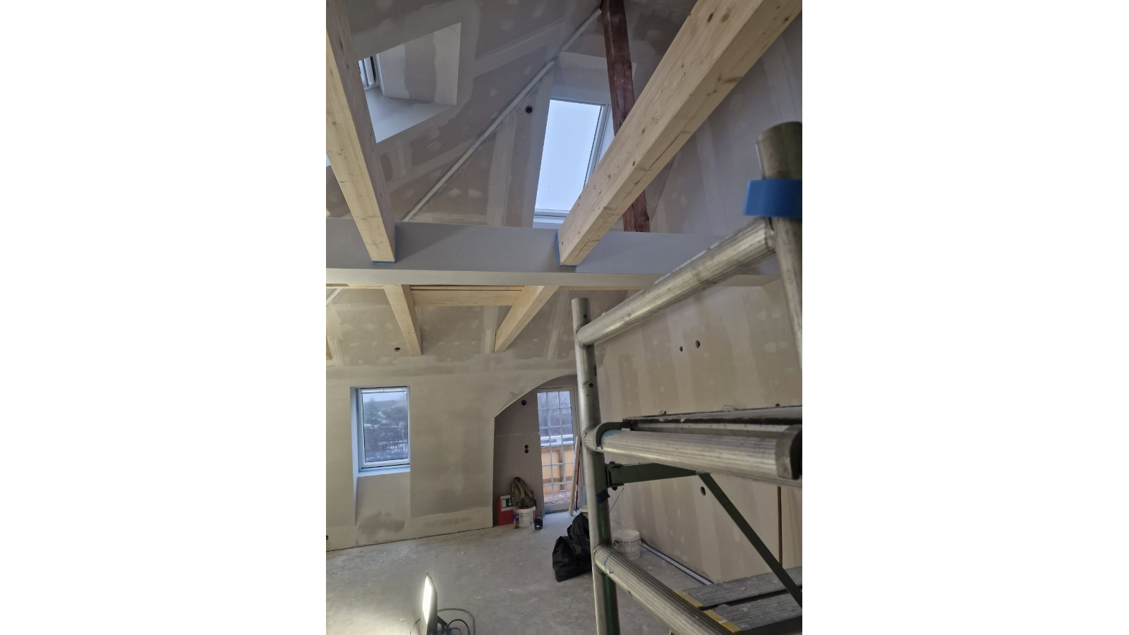 Pågående invändigt arbete