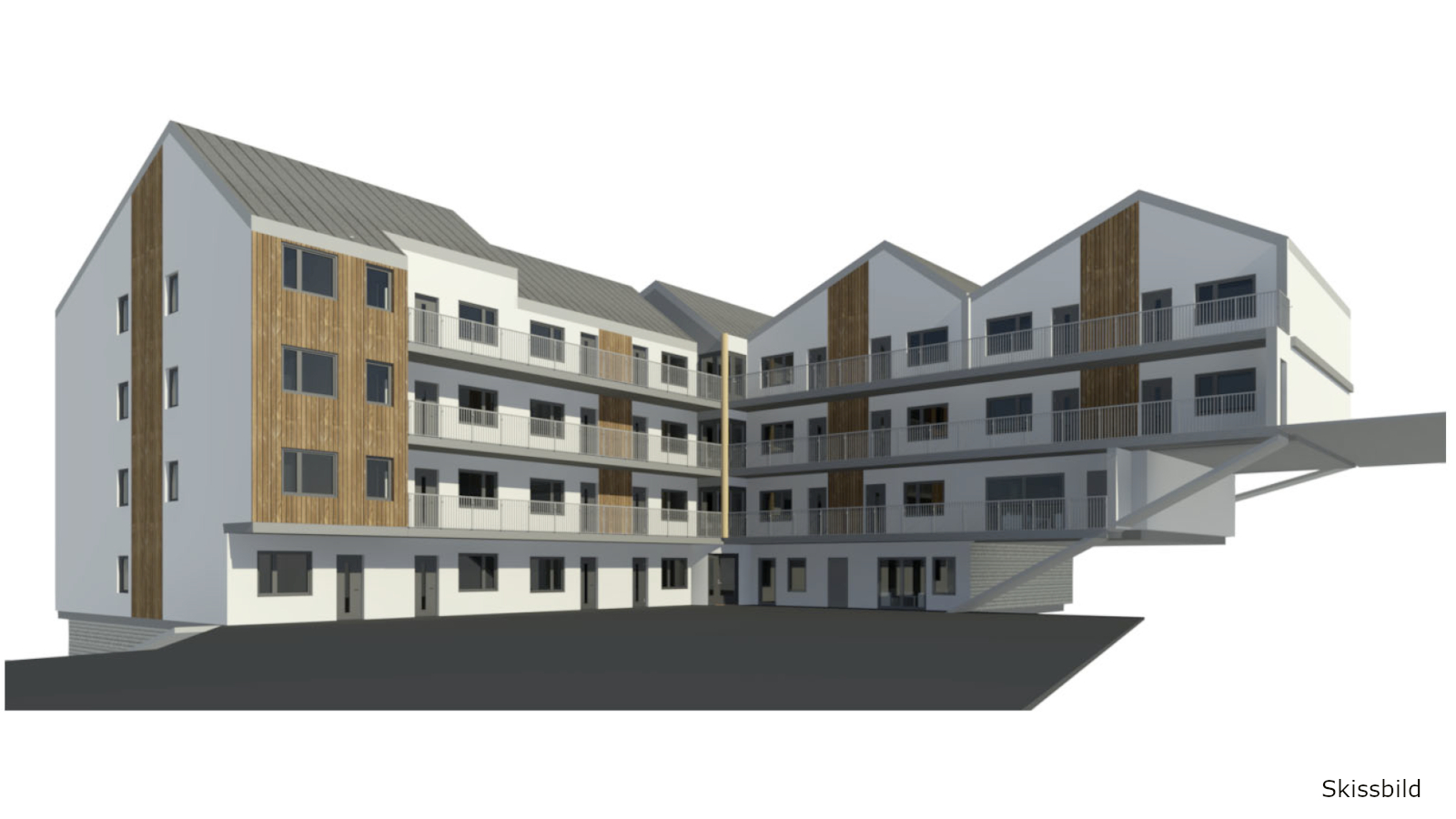 Rendering av fastigheten