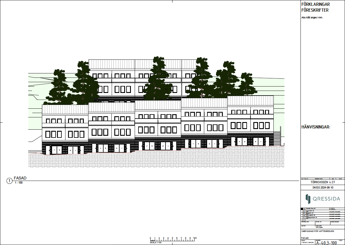 Ritningar över bostadsrättsföreningen.