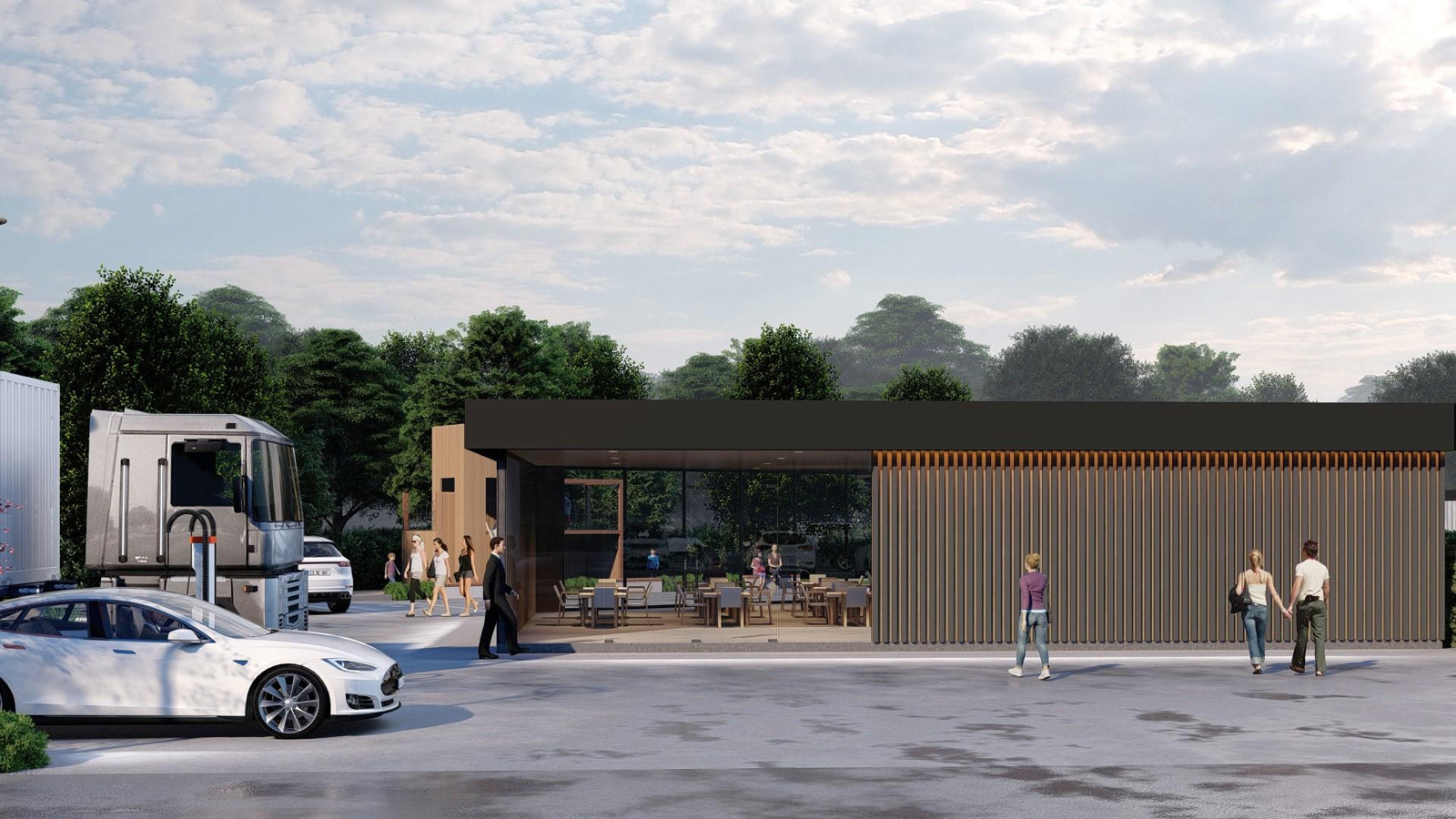 Rendering av projektet vid färdigställande