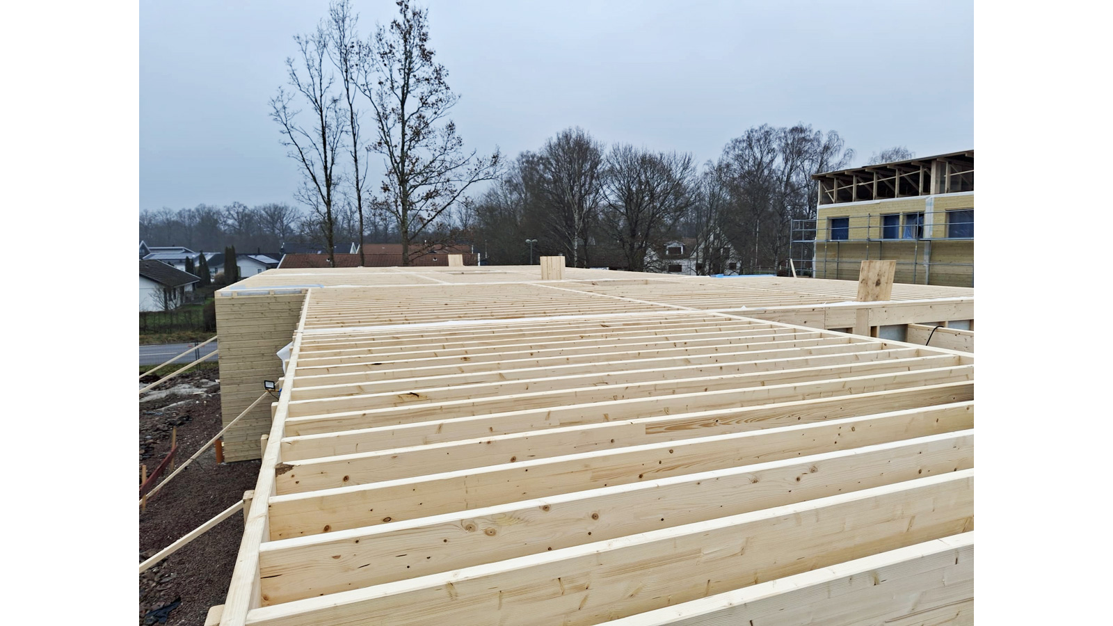 Huskropp under uppförande.