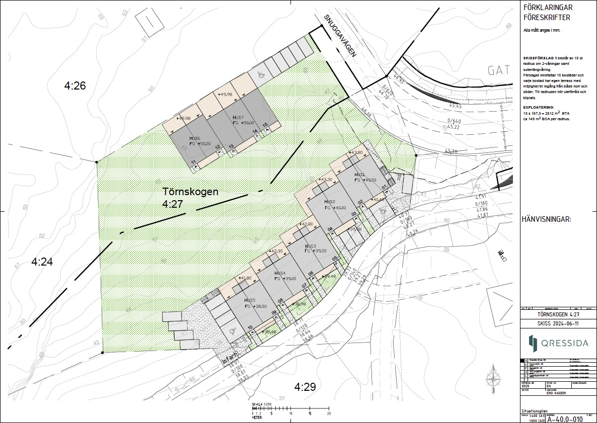 Kartvy över fastigheten och bostadsrättsföreningen.